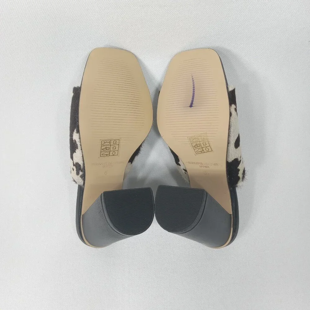 SIGNATURE By Journee Collection Deena Cow Hair Print Sandal In Womens Size 6